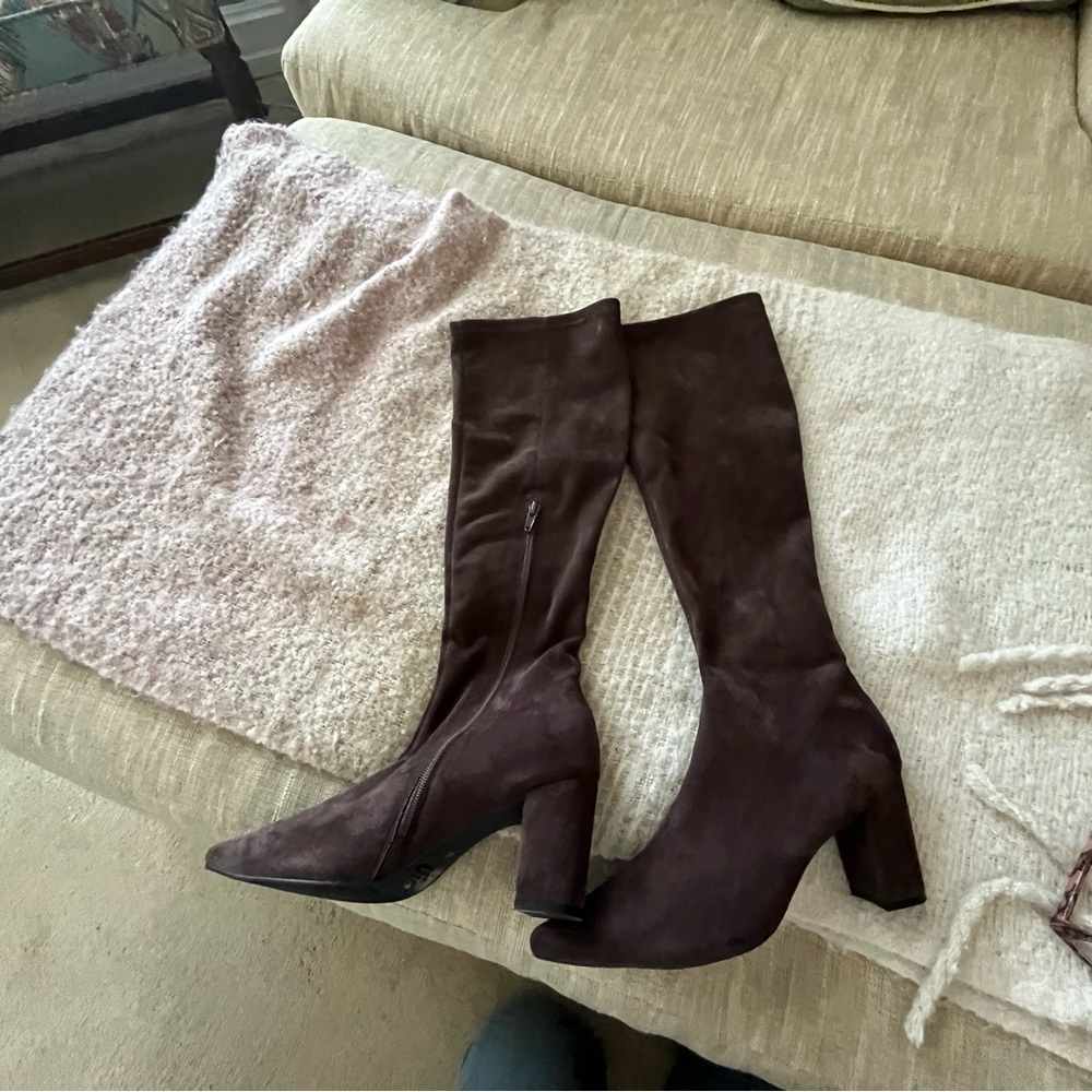 Silent D Block-Heel Knee-High Boots SIZE 40 (9)